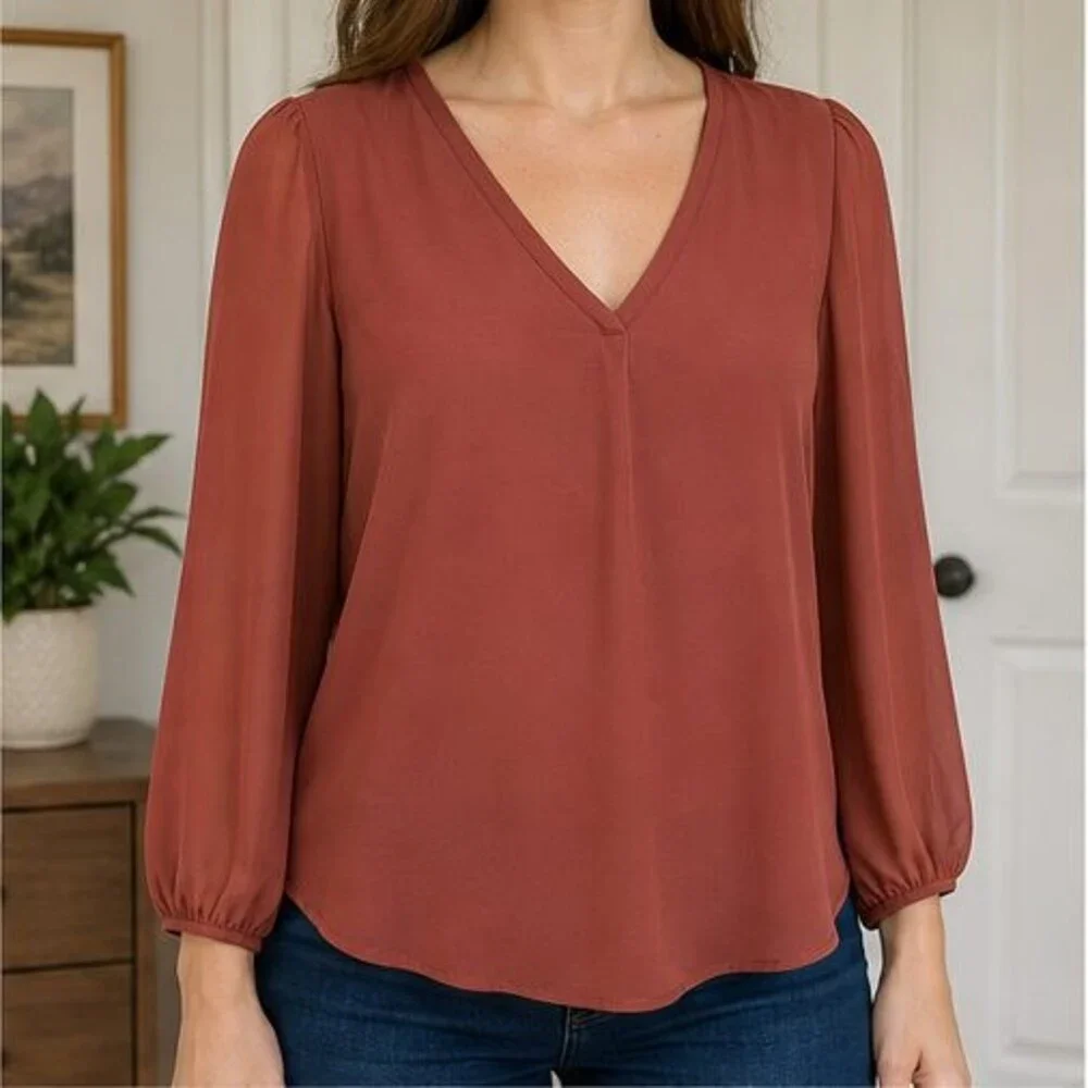 Rust Cami Blouse - Picture 2 of 6